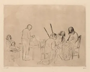 Supper Emmaus Jean Louis Forain French 1852-1931 Supper Emmaus Jean Louis Forain French 1852-1931