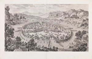 Surrender Khan Badakhsan 1772 Etching engraving Surrender Khan Badakhsan 1772 Etching engraving