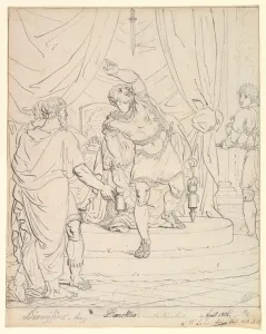 Sword Damocles verso Sketches Man Head Figure Sword Damocles verso Sketches Man Head Figure