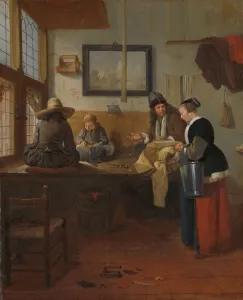 Tailor's Workshop tailor two young servants sewing Tailor's Workshop tailor two young servants sewing