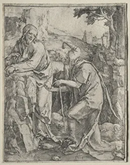 Temptation Christ 1518 Lucas van Leyden Dutch Temptation Christ 1518 Lucas van Leyden Dutch