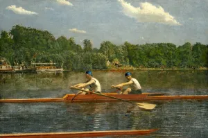 Thomas Eakins, American (1844-1916), The Biglin Brothers Racing, 1872, oil on canvas Thomas Eakins, American (1844-1916), The Biglin Brothers Racing, 1872, oil on canvas