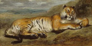 Tiger Resting c. 1830 Pierre Andrieu French 1821-1892 Tiger Resting c. 1830 Pierre Andrieu French 1821-1892