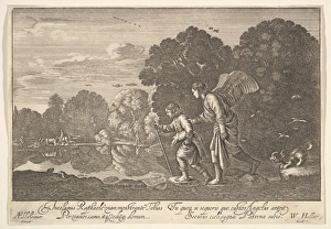Tobias angel 1644-52 Etching third state three Tobias angel 1644-52 Etching third state three