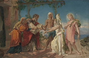 Tobias Brings Bride Sarah House Father Tobit Tobias Brings Bride Sarah House Father Tobit