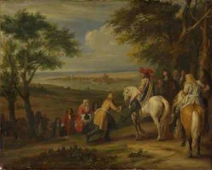 Transfer Lorraine town Marsal Louis XIV oil canvas Transfer Lorraine town Marsal Louis XIV oil canvas