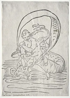Triumph Amphitrite Luca Cambiaso Italian 1527-1585 Triumph Amphitrite Luca Cambiaso Italian 1527-1585