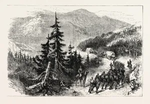 Troops Crossing to the Shenandoah Valley, American Civil War, United States of America Troops Crossing to the Shenandoah Valley, American Civil War, United States of America