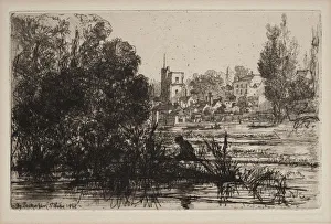 Twickenham Church 1865 Francis Seymour Haden Twickenham Church 1865 Francis Seymour Haden