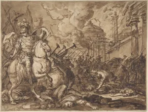 Ulysses Entering Troy 1780s Recto Pen brown ink Ulysses Entering Troy 1780s Recto Pen brown ink