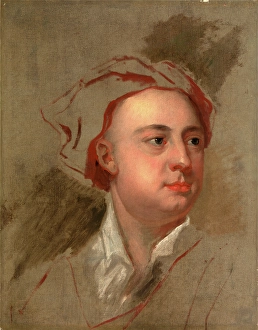 An Unfinished Study of the Head of James Thomson, William Aikman, 1682-1731, British An Unfinished Study of the Head of James Thomson, William Aikman, 1682-1731, British