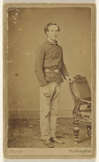 Union soldier standing Mathew B Brady American Union soldier standing Mathew B Brady American