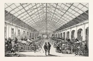 Universal Exposition: Workshop mecanical presses. Paris, France, Exposition Universelle Universal Exposition: Workshop mecanical presses. Paris, France, Exposition Universelle