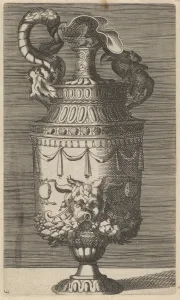 Vase Mask Garlands Two Crabs 17th century late Vase Mask Garlands Two Crabs 17th century late