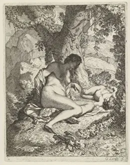 Venus sleeping Amor History series title Venus lies naked under Venus sleeping Amor History series title Venus lies naked under