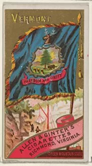 Variations Gallery: Vermont Flags States Territories N11 Allen & Ginter Cigarettes Brands