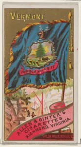Vermont Flags States Territories N11 Allen & Ginter Cigarettes Brands Vermont Flags States Territories N11 Allen & Ginter Cigarettes Brands