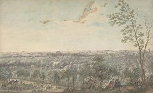 Versailles Southwest 1779 Pen black ink watercolor Versailles Southwest 1779 Pen black ink watercolor