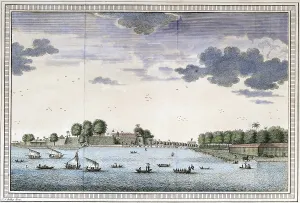 View on Batavia seen from the sugar warehouse. A mid 18th centur View on Batavia seen from the sugar warehouse. A mid 18th centur