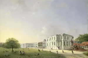Front View of Buitenzorg Palace after the Earthquake of 10 October 1834, Kota Bogor Front View of Buitenzorg Palace after the Earthquake of 10 October 1834, Kota Bogor
