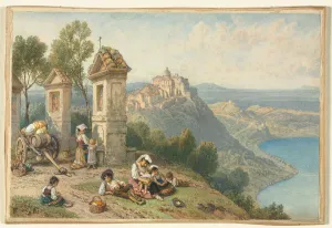 View Castel Gandolfo 1870s Myles Birket Foster View Castel Gandolfo 1870s Myles Birket Foster