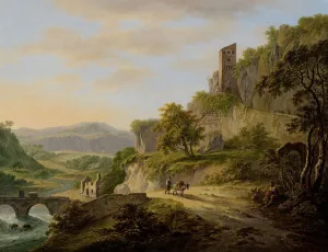 View Civita Castellana Landscape rising sun left View Civita Castellana Landscape rising sun left