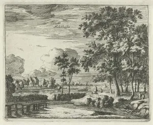 View of Hedikhuizen, The Netherlands, Roelant Roghman, Clement de Jonghe, 1637 - 1677 View of Hedikhuizen, The Netherlands, Roelant Roghman, Clement de Jonghe, 1637 - 1677