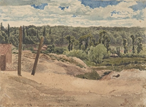 View Kensington Gardens London 1812 Watercolor View Kensington Gardens London 1812 Watercolor