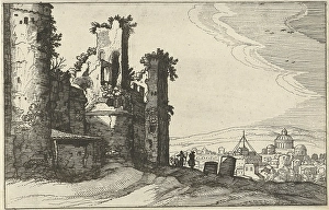 View of Rome from Monte Pincio, The Netherlands, Willem van Nieulandt (II), Anonymous View of Rome from Monte Pincio, The Netherlands, Willem van Nieulandt (II), Anonymous