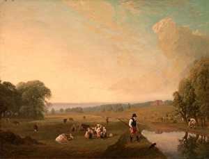 A View of Theobalds Park, Hertfordshire, John James Chalon, 1778-1854, French A View of Theobalds Park, Hertfordshire, John James Chalon, 1778-1854, French