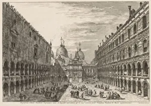 Views Venice Courtyard Ducal Palace 1741 Michele Marieschi Views Venice Courtyard Ducal Palace 1741 Michele Marieschi