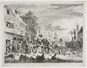 Village Fete Cornelis Dusart Dutch 1660-1704 Village Fete Cornelis Dusart Dutch 1660-1704