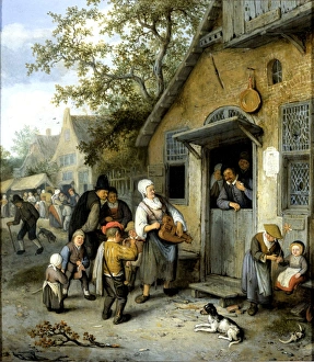 Village Kermesse, Cornelis Dusart, 1680 - 1704 Village Kermesse, Cornelis Dusart, 1680 - 1704