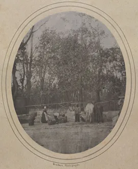 Village Scene Southern France 1853 Andre-Adolphe-Eugene Disderi Village Scene Southern France 1853 Andre-Adolphe-Eugene Disderi