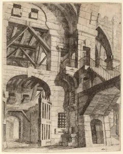 Vincenzo Mazzi (Italian, active 1748 - 1790), An Imaginary Prison, etching on laid paper Vincenzo Mazzi (Italian, active 1748 - 1790), An Imaginary Prison, etching on laid paper