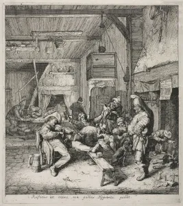 Violinist Seated Cornelis Dusart Dutch 1660-1704 Violinist Seated Cornelis Dusart Dutch 1660-1704