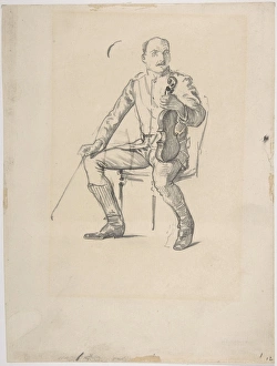 Violinist study life second half 19th century Violinist study life second half 19th century