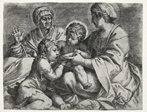 Virgin Bowl 1606 Annibale Carracci Italian 1560-1609 Virgin Bowl 1606 Annibale Carracci Italian 1560-1609