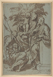 Virgin Child Saint John Baptist Paul 1524-1606 Virgin Child Saint John Baptist Paul 1524-1606