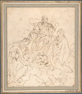 Virgin Saint Rosalia Interceding Christ 1625-1713 Virgin Saint Rosalia Interceding Christ 1625-1713