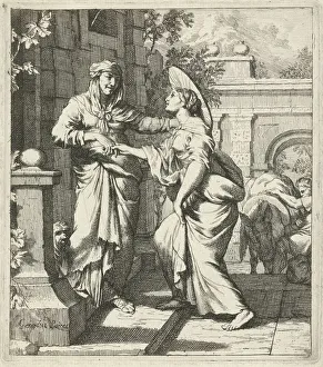 Visitation Biblical representation Luc 1 39-45 Visitation Biblical representation Luc 1 39-45