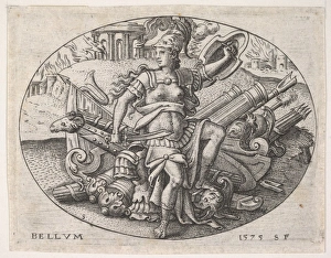 War Bellona sits trophy arms La Guerre Bellone assise sur War Bellona sits trophy arms La Guerre Bellone assise sur