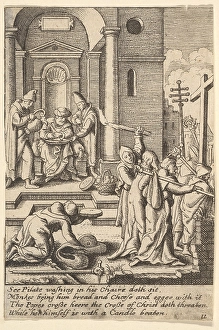 Hans Holbein the Younger Gallery: washing hands 1625-77 Etching state Sheet 3 1 / 2