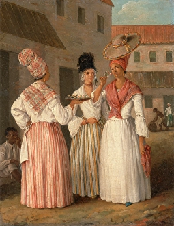 A West Indian Flower Girl and Two other Free Women of Color, Agostino Brunias, 1728-1796 A West Indian Flower Girl and Two other Free Women of Color, Agostino Brunias, 1728-1796