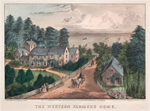 Western Farmers Home James Merritt Ives American Western Farmers Home James Merritt Ives American