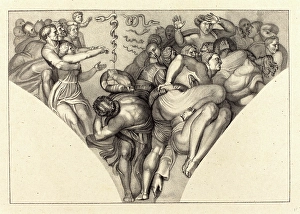 William Sharp after John Flaxman, British (1749-1824), Brazen Serpent, from Michael William Sharp after John Flaxman, British (1749-1824), Brazen Serpent, from Michael