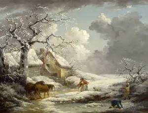 Winter Landscape Signed and dated, lower right: G Winter Landscape Signed and dated, lower right: G