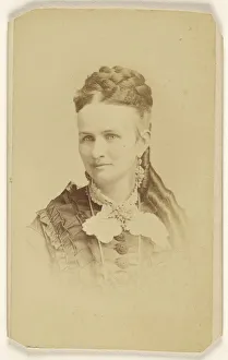 woman long curls printed vignette-style Abraham Bogardus woman long curls printed vignette-style Abraham Bogardus