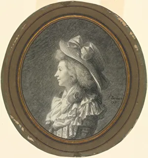 Woman Profile Turned Left 1784 Henri-Pierre Danloux Woman Profile Turned Left 1784 Henri-Pierre Danloux