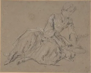 Woman Seated Ground early 18th century Black Woman Seated Ground early 18th century Black